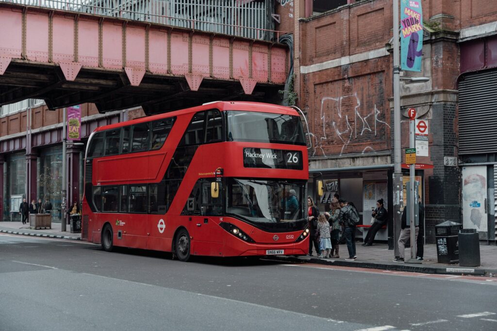 Red double-decker bus