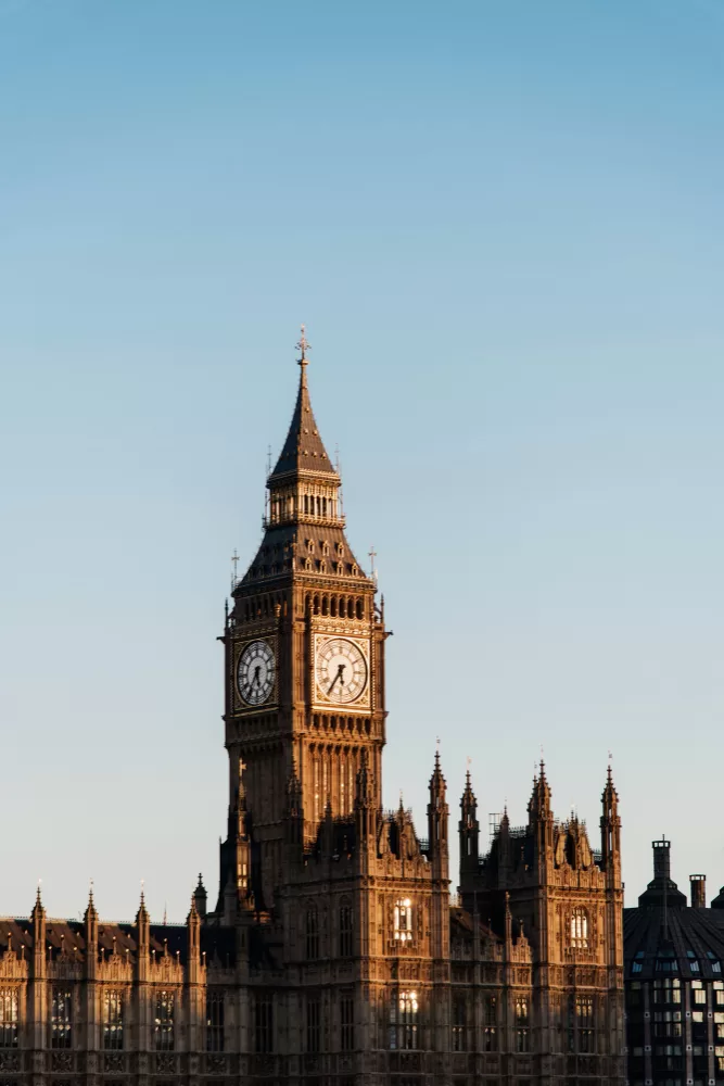 Big Ben and the Palace of Westminster in London
