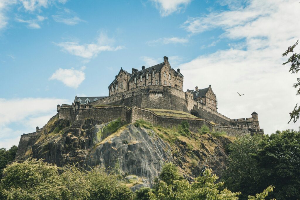 Edinburgh Castle overlooking the city