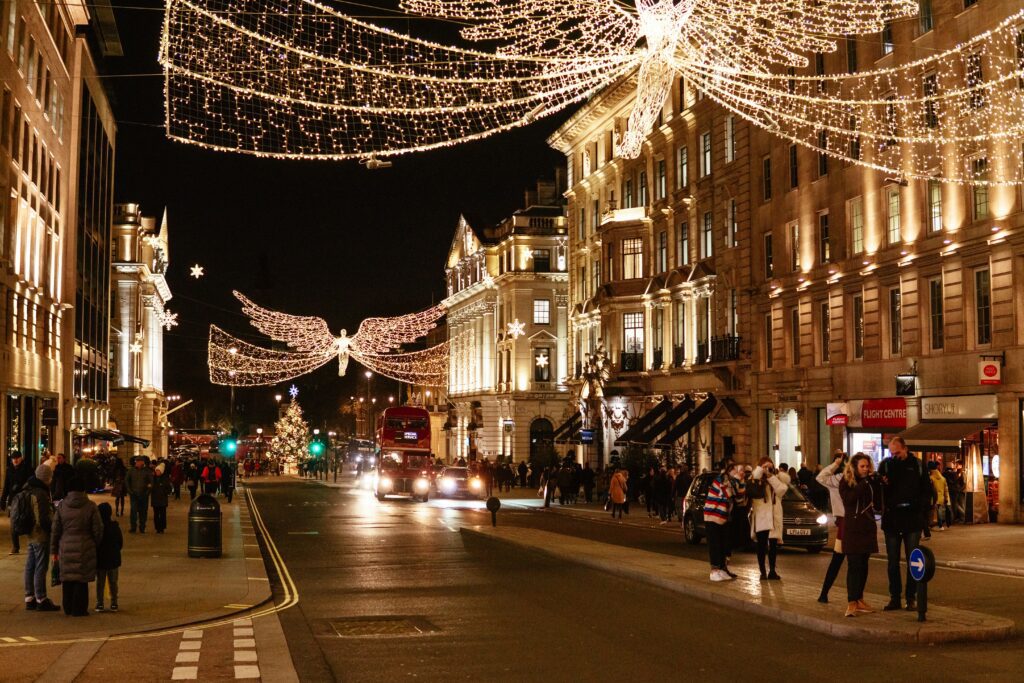 Christmas lights on Regent Street