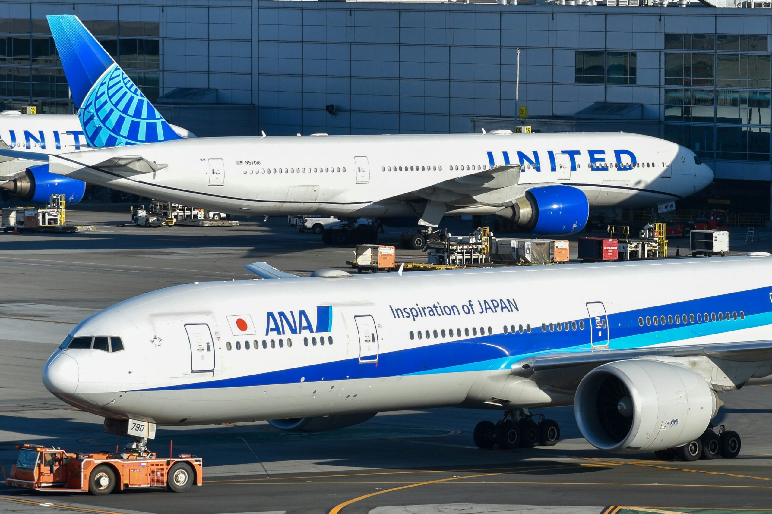 ANA All Nippon Airways aircraft at Tokyo airport
