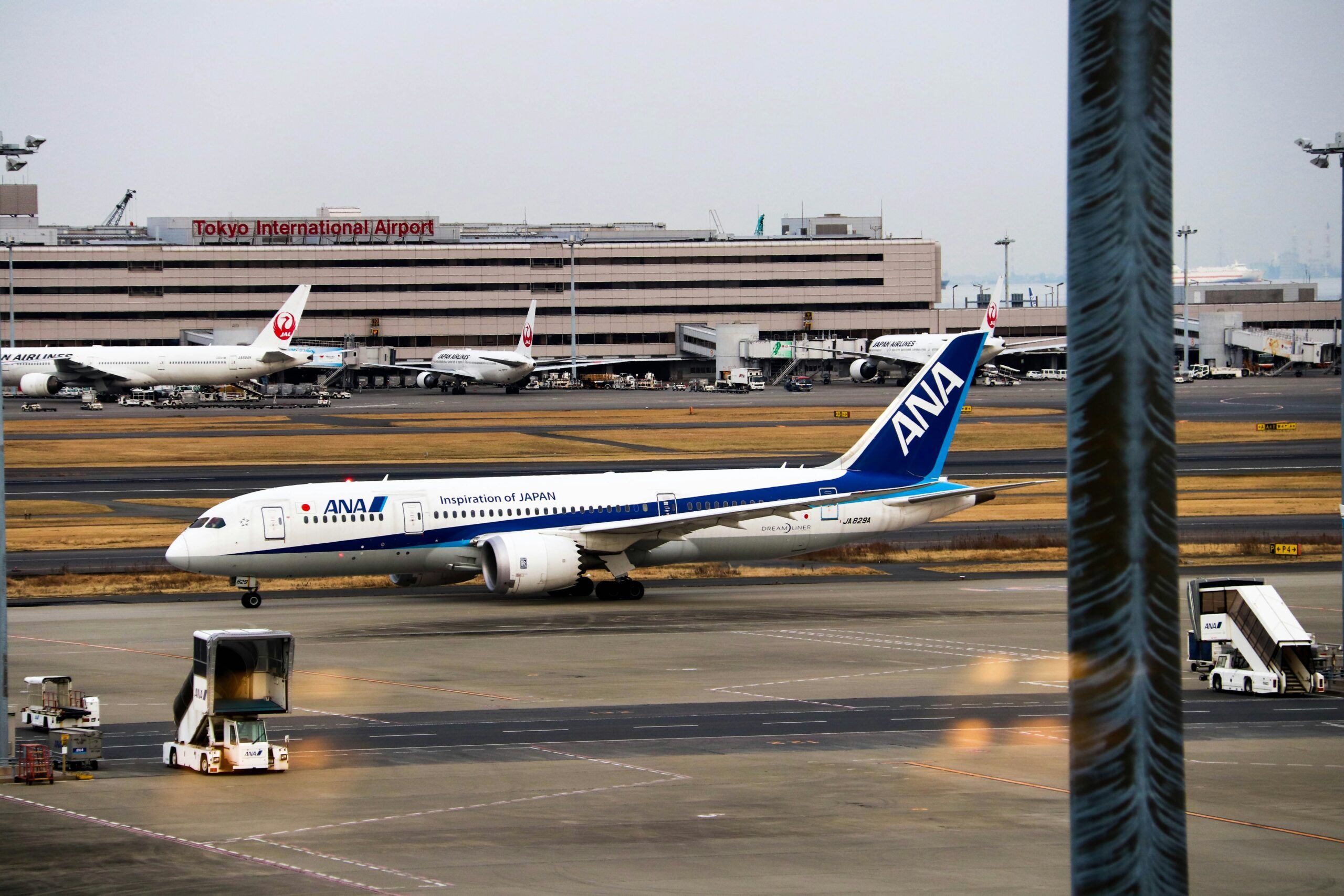 ANA All Nippon Airways Boeing 777 on runway