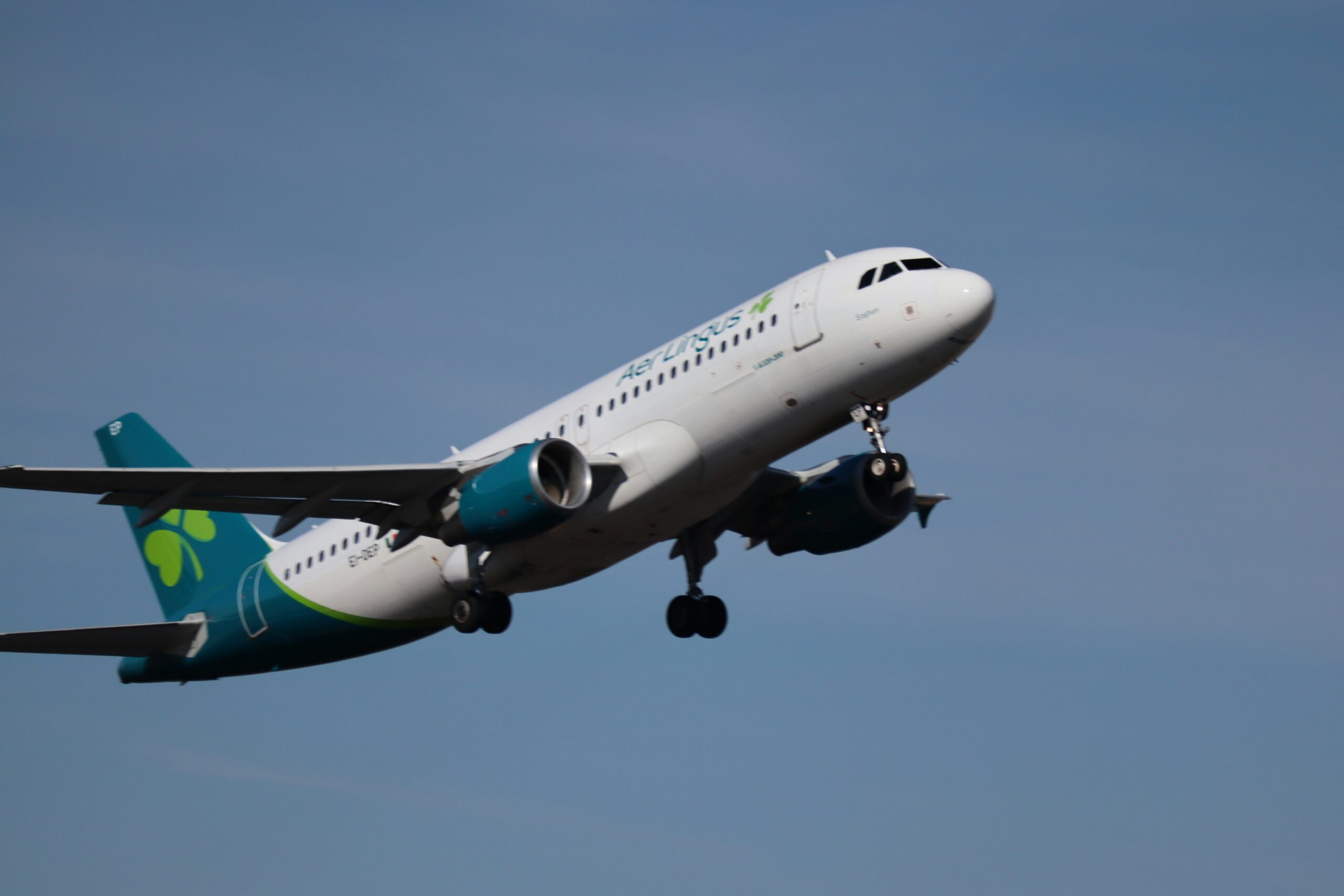 Aer Lingus aircraft in flight
