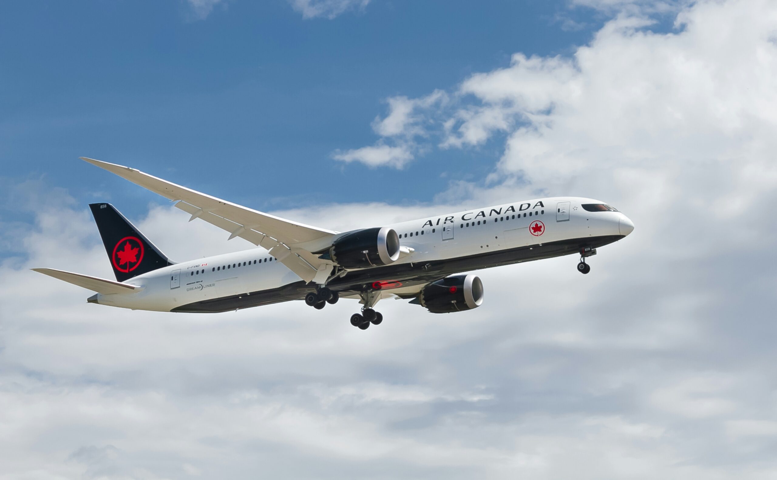 Air Canada aircraft in flight