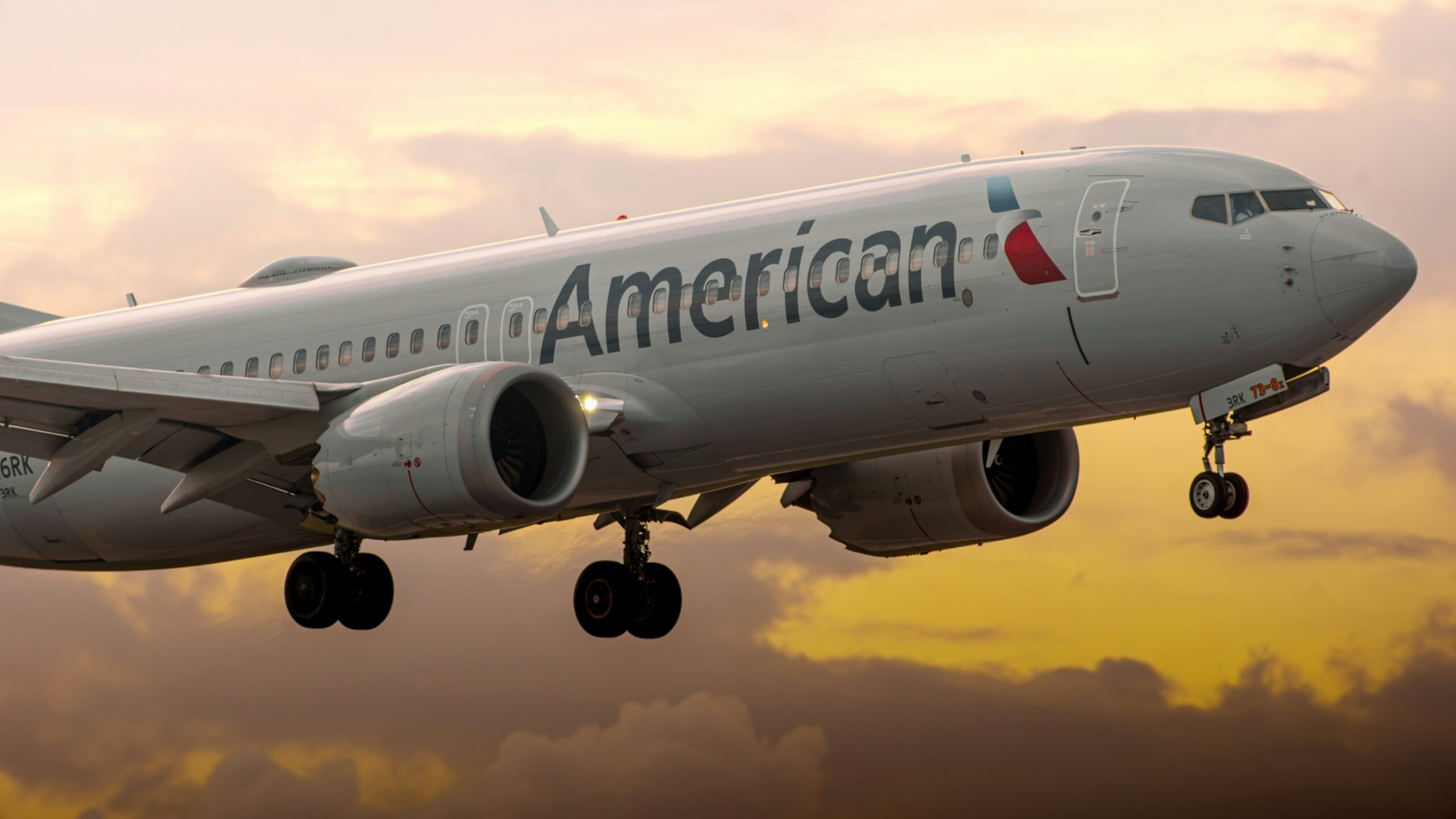 American Airlines aircraft in flight