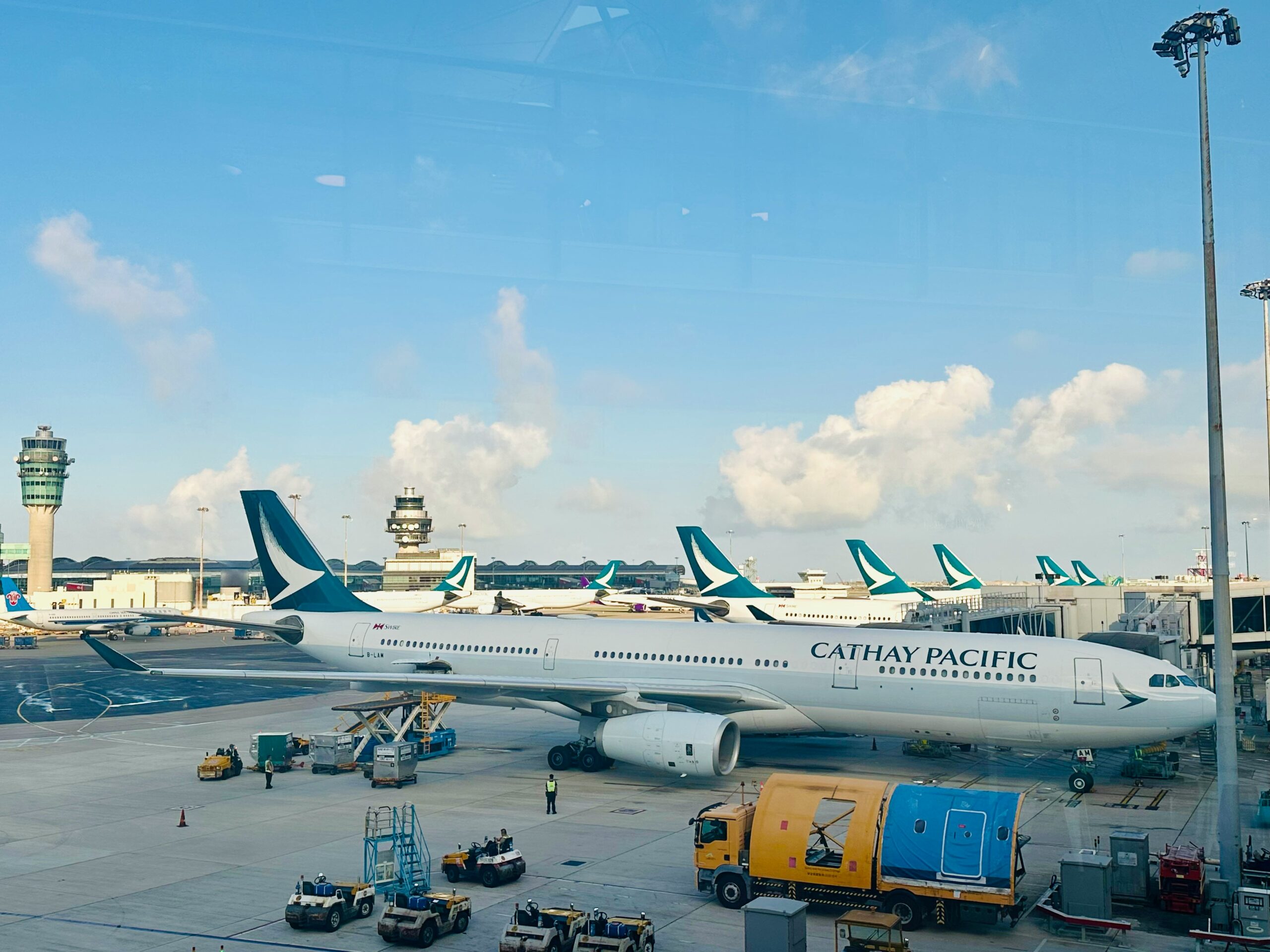 Cathay Pacific Airbus A350 in flight