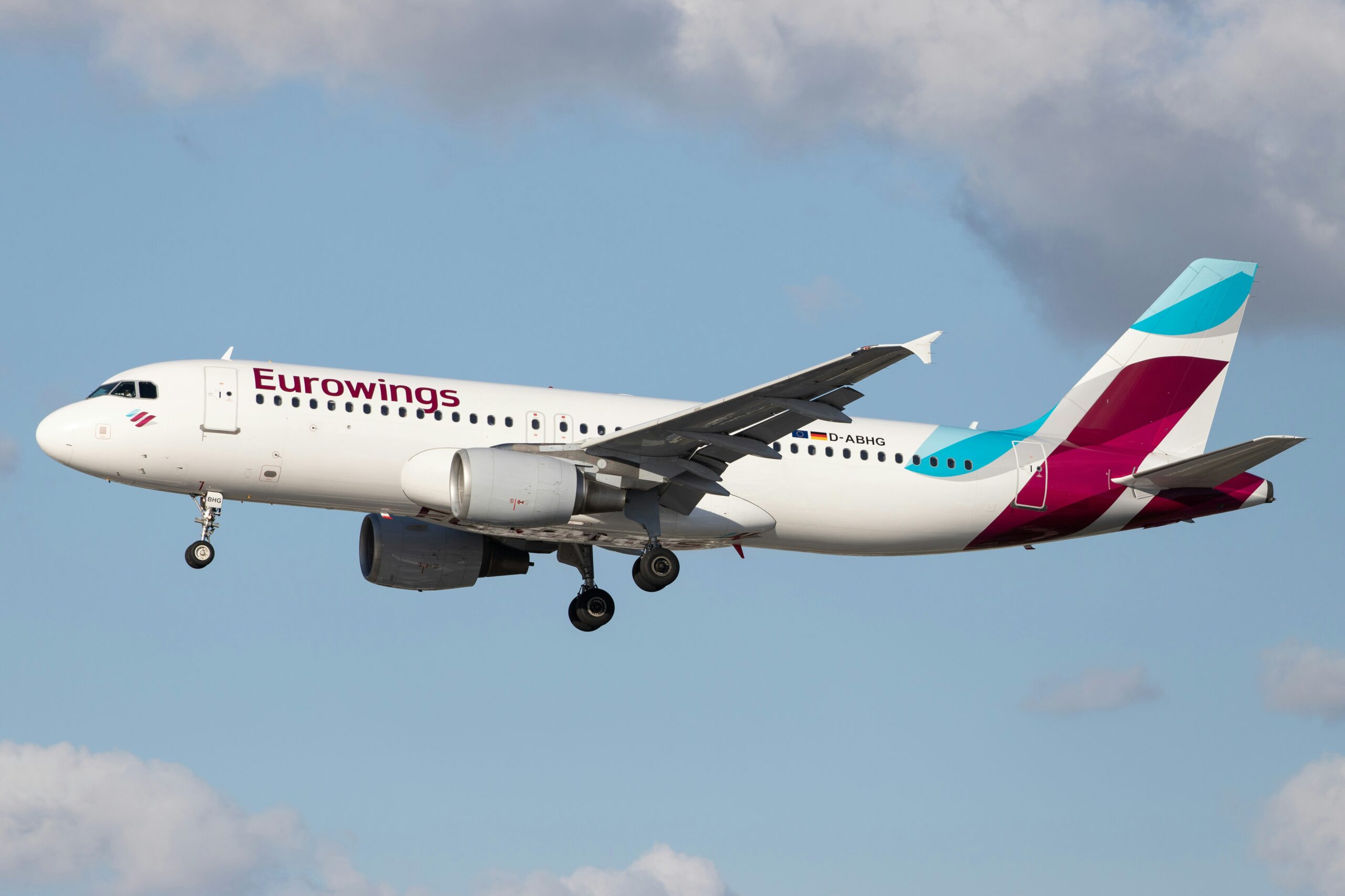 Eurowings aircraft in flight
