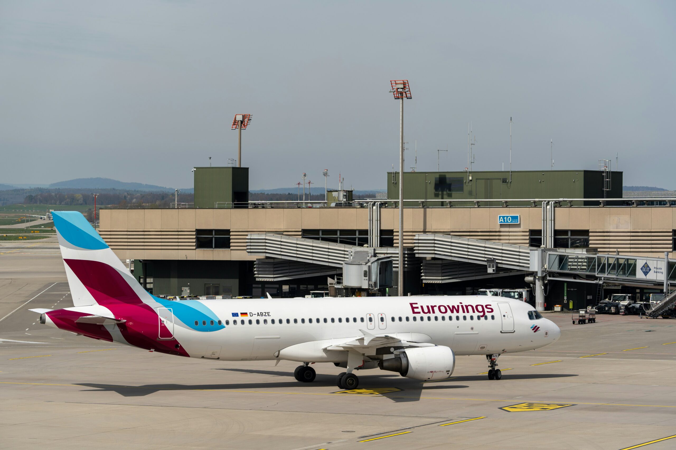Eurowings aircraft in flight