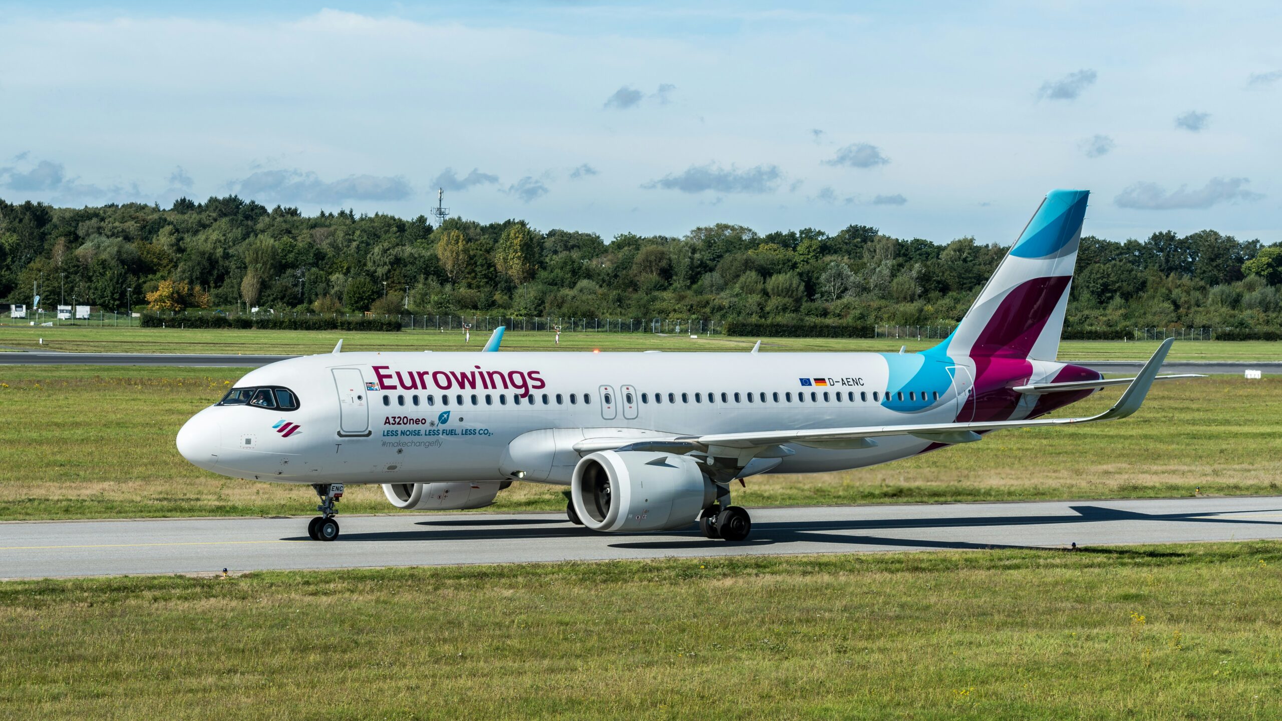 Eurowings aircraft in flight