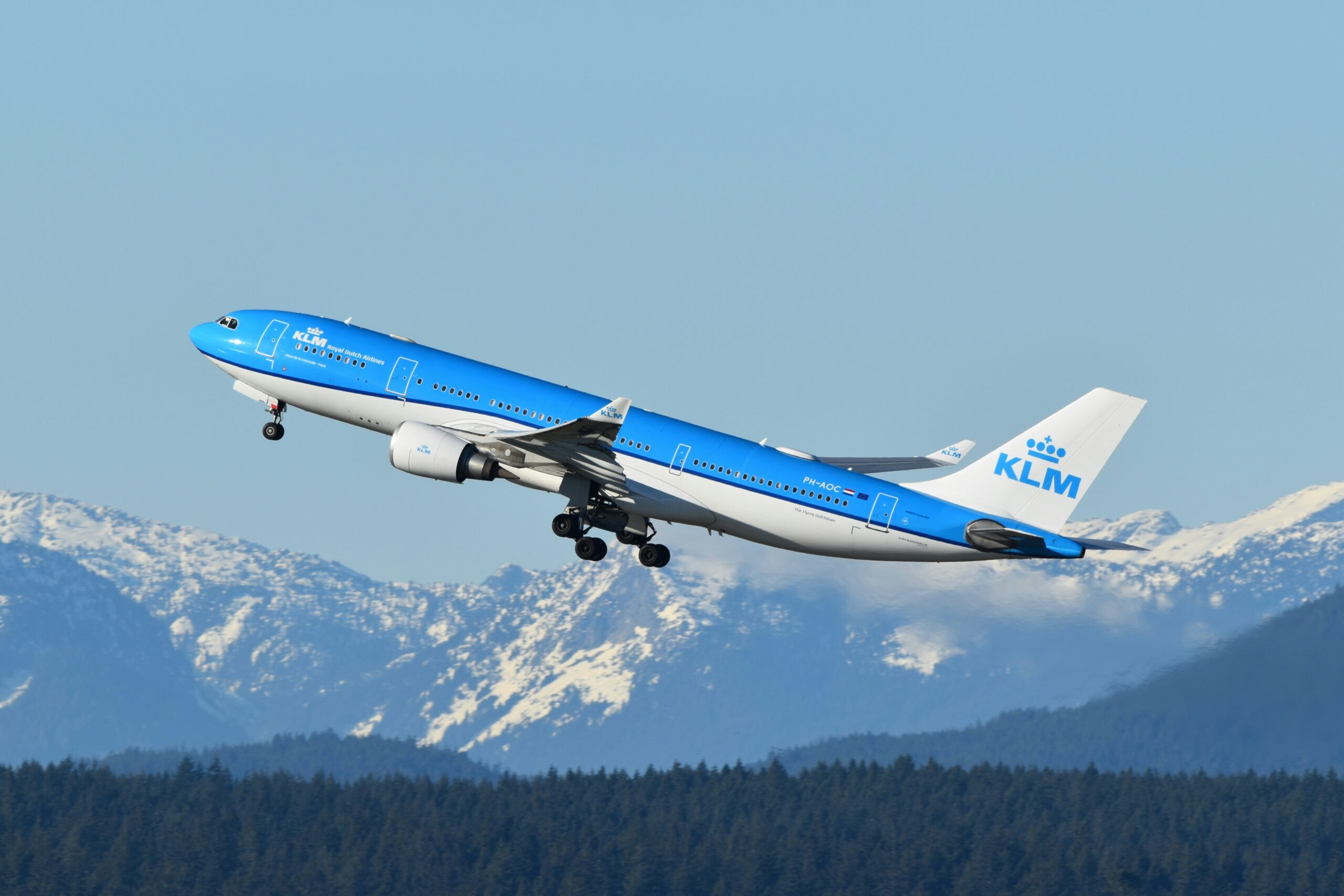 KLM aircraft in flight