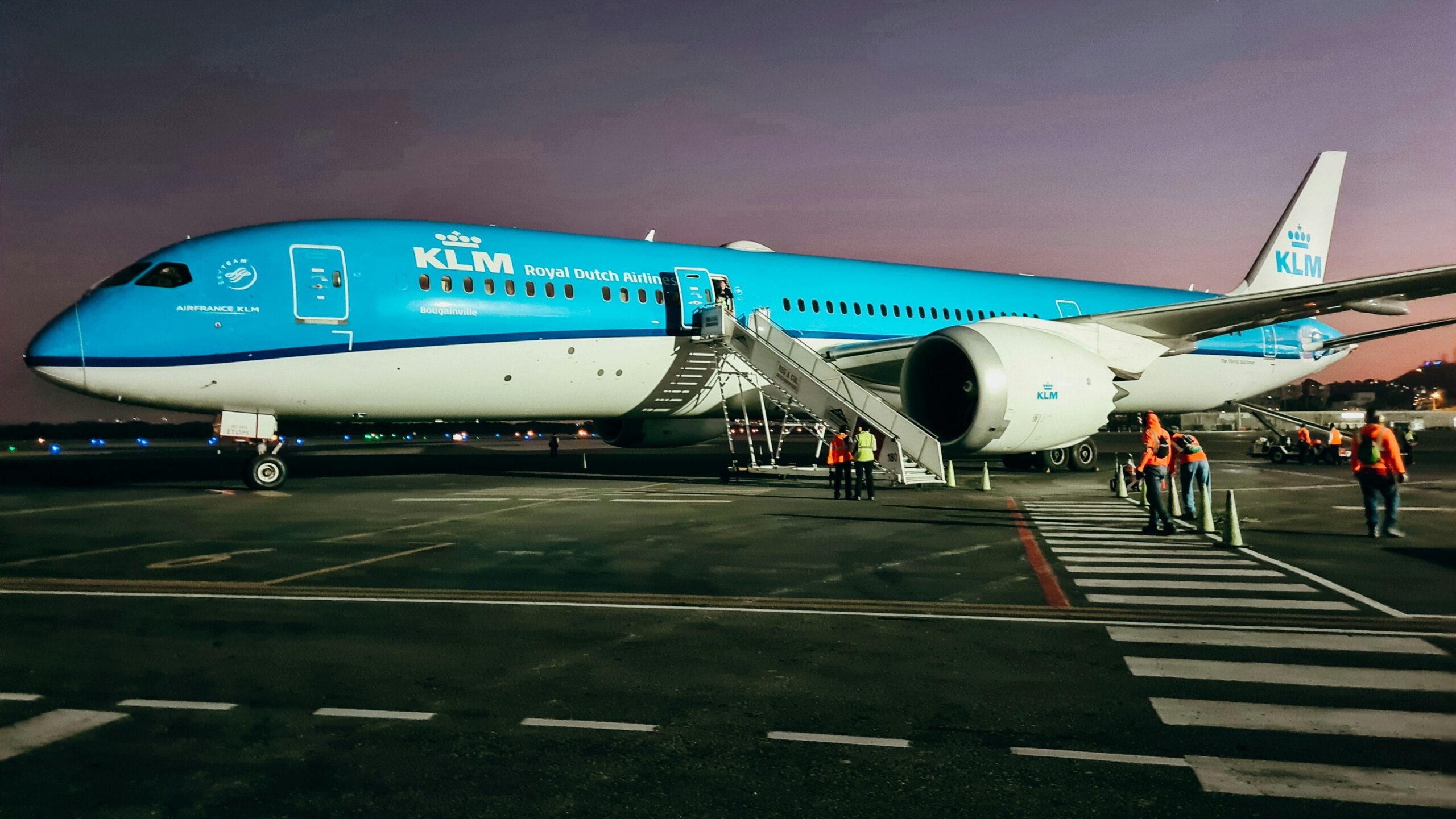 KLM aircraft in flight