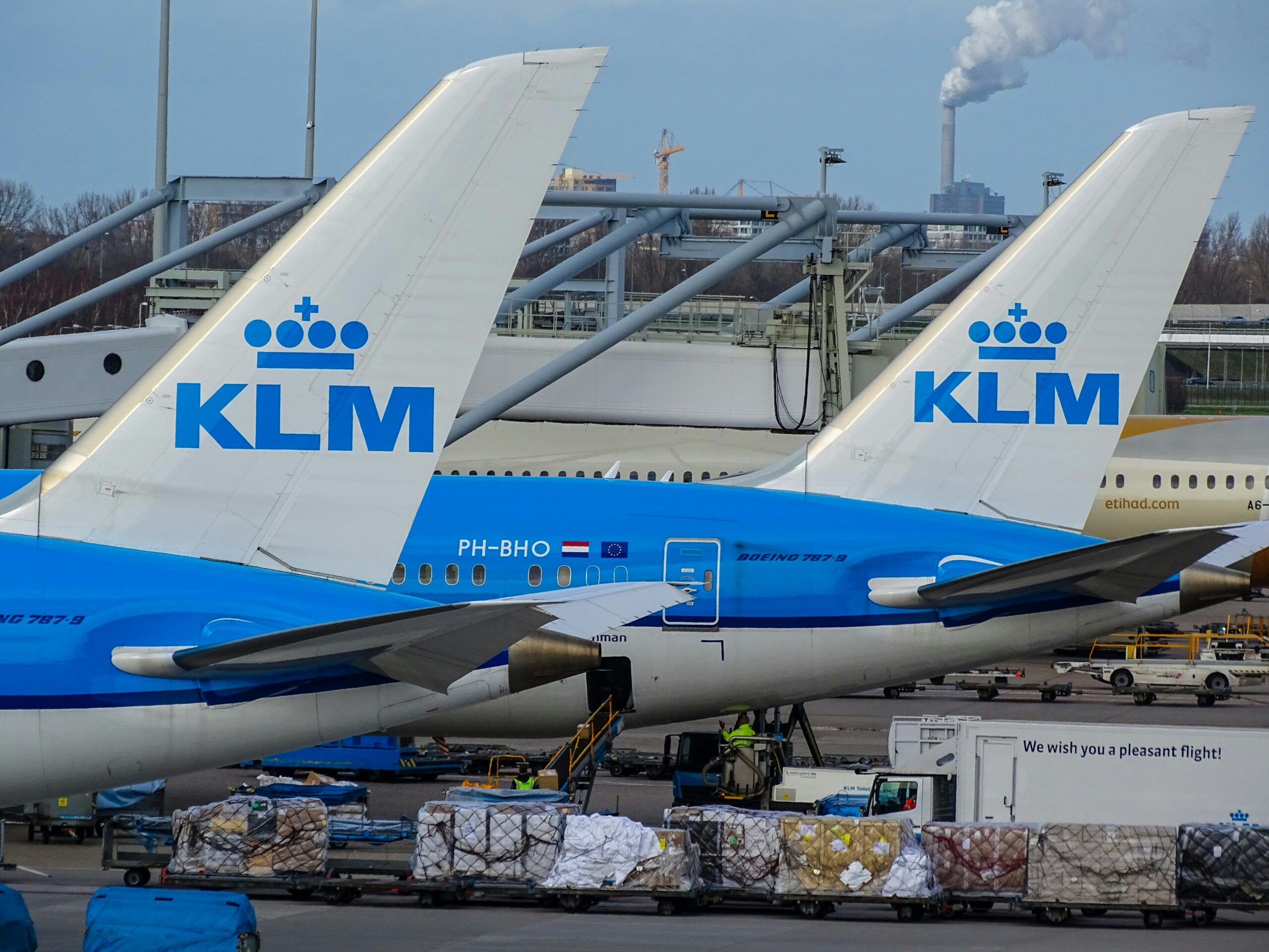KLM aircraft in flight