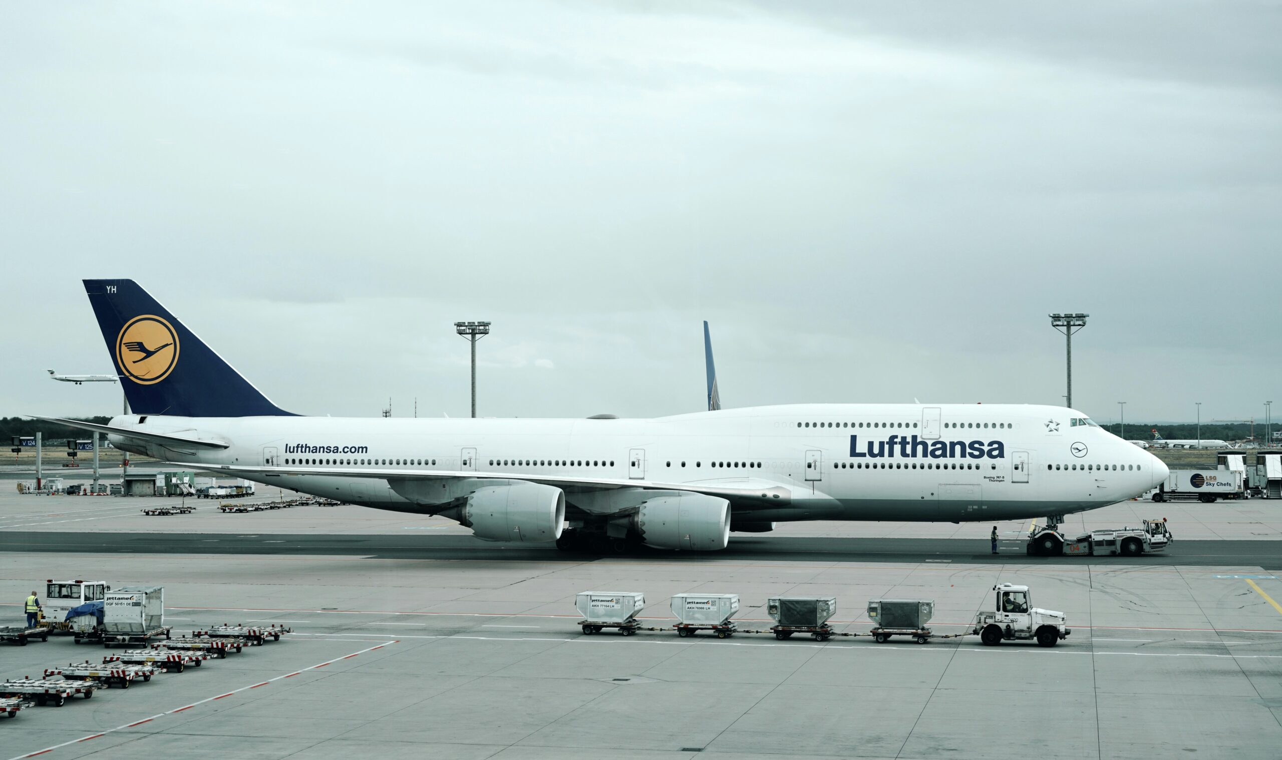 Lufthansa aircraft in flight
