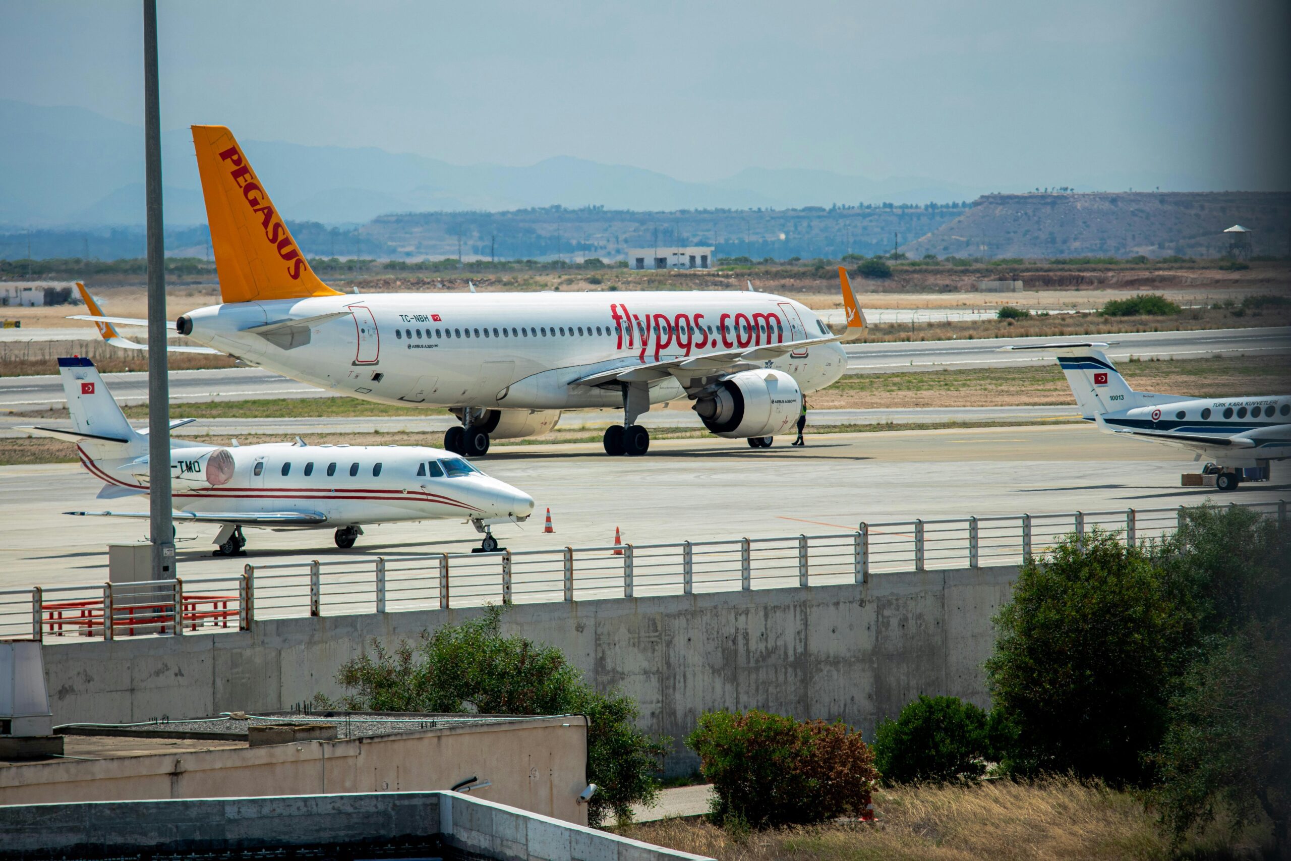Pegasus Airlines aircraft in flight