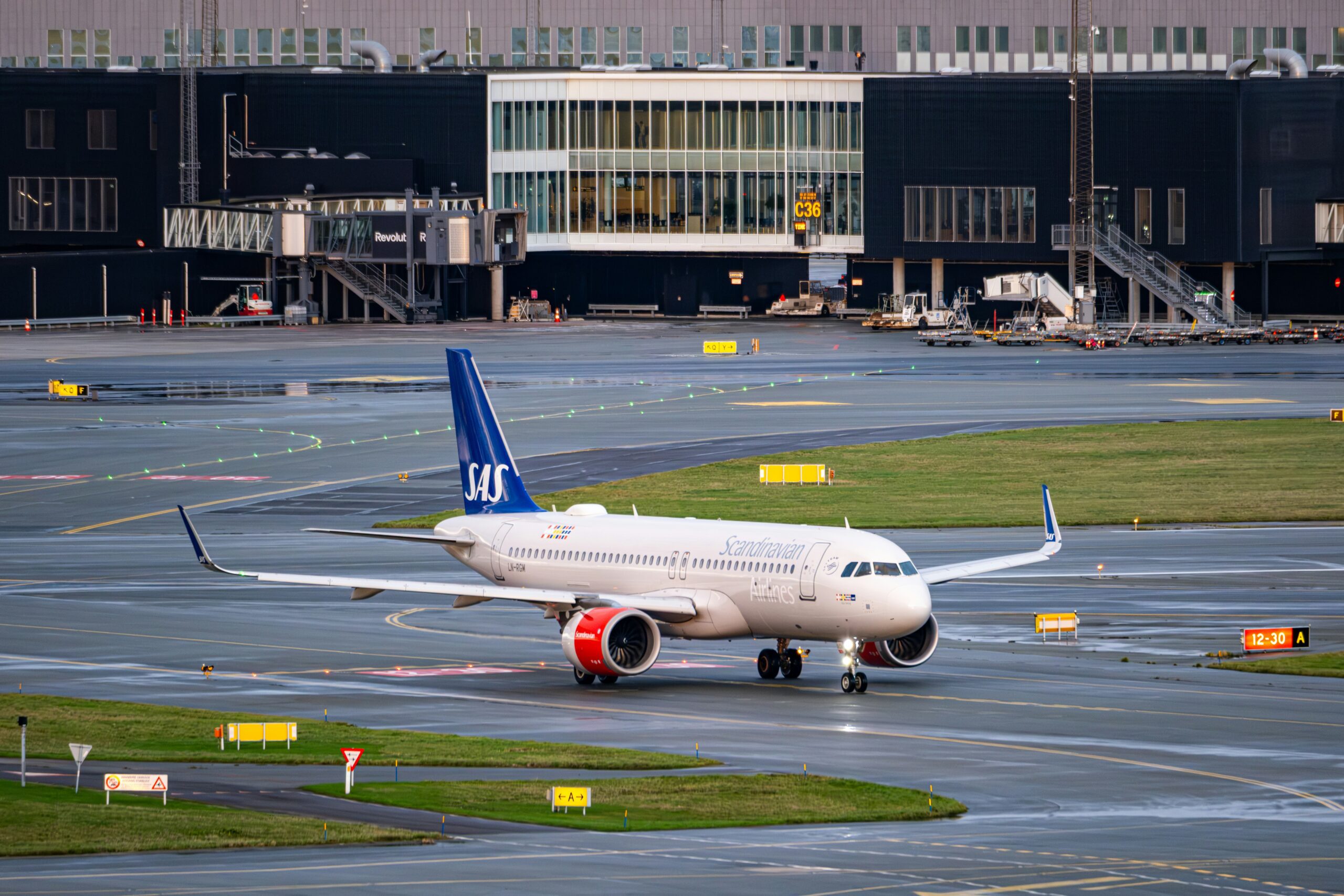 SAS Scandinavian Airlines aircraft in flight