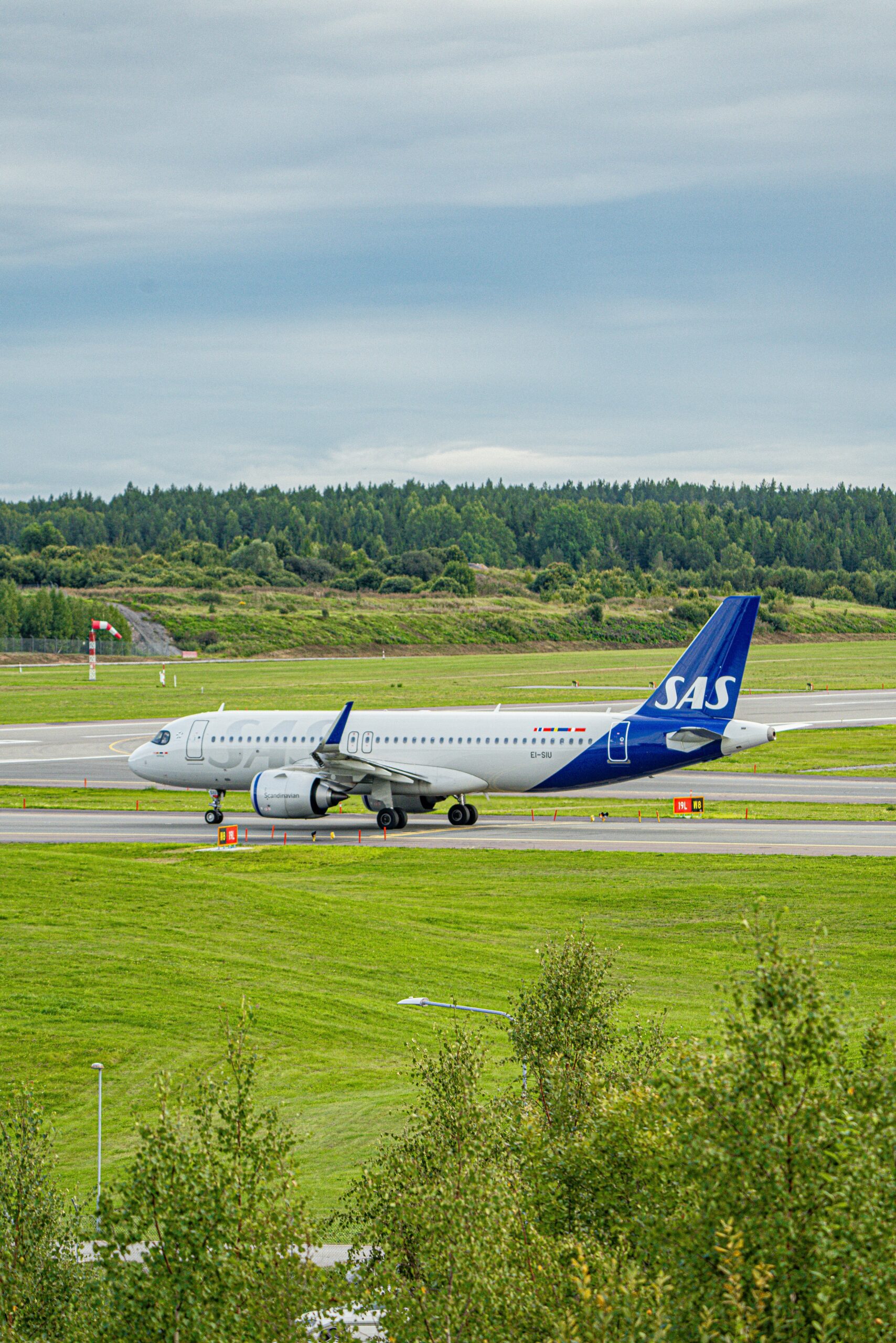 SAS Scandinavian Airlines aircraft in flight
