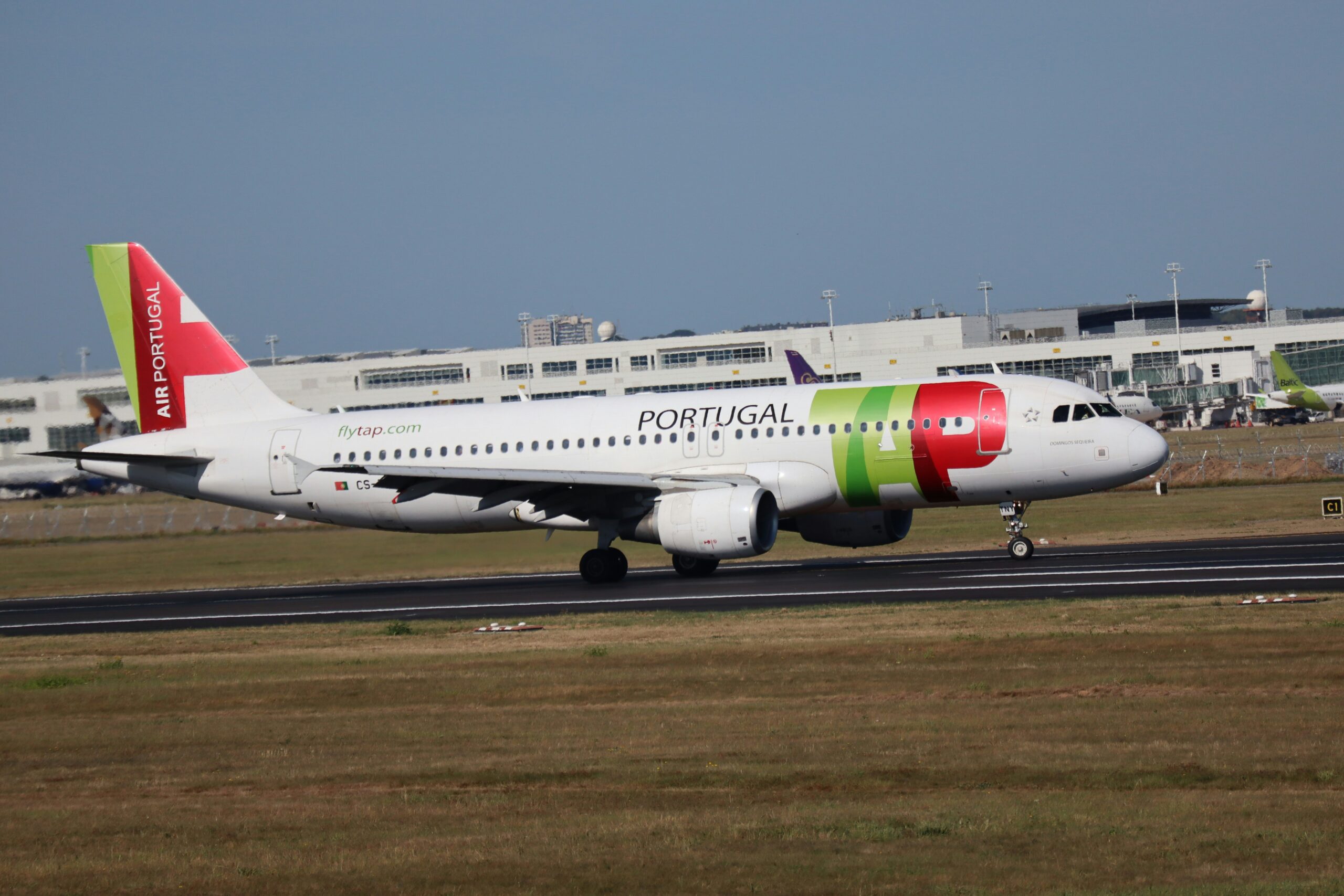 TAP Air Portugal aircraft in flight