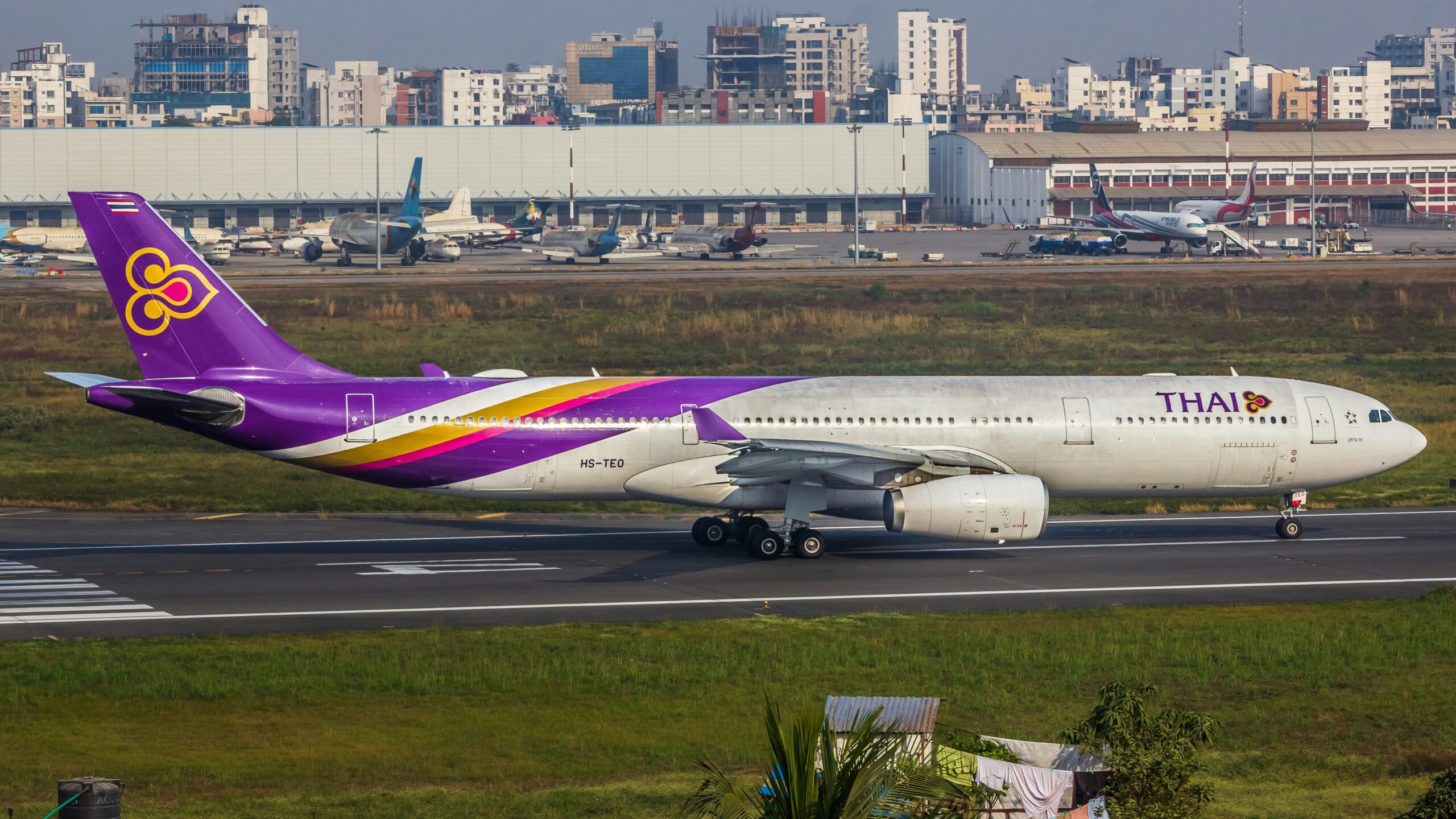 Thai Airways aircraft in flight