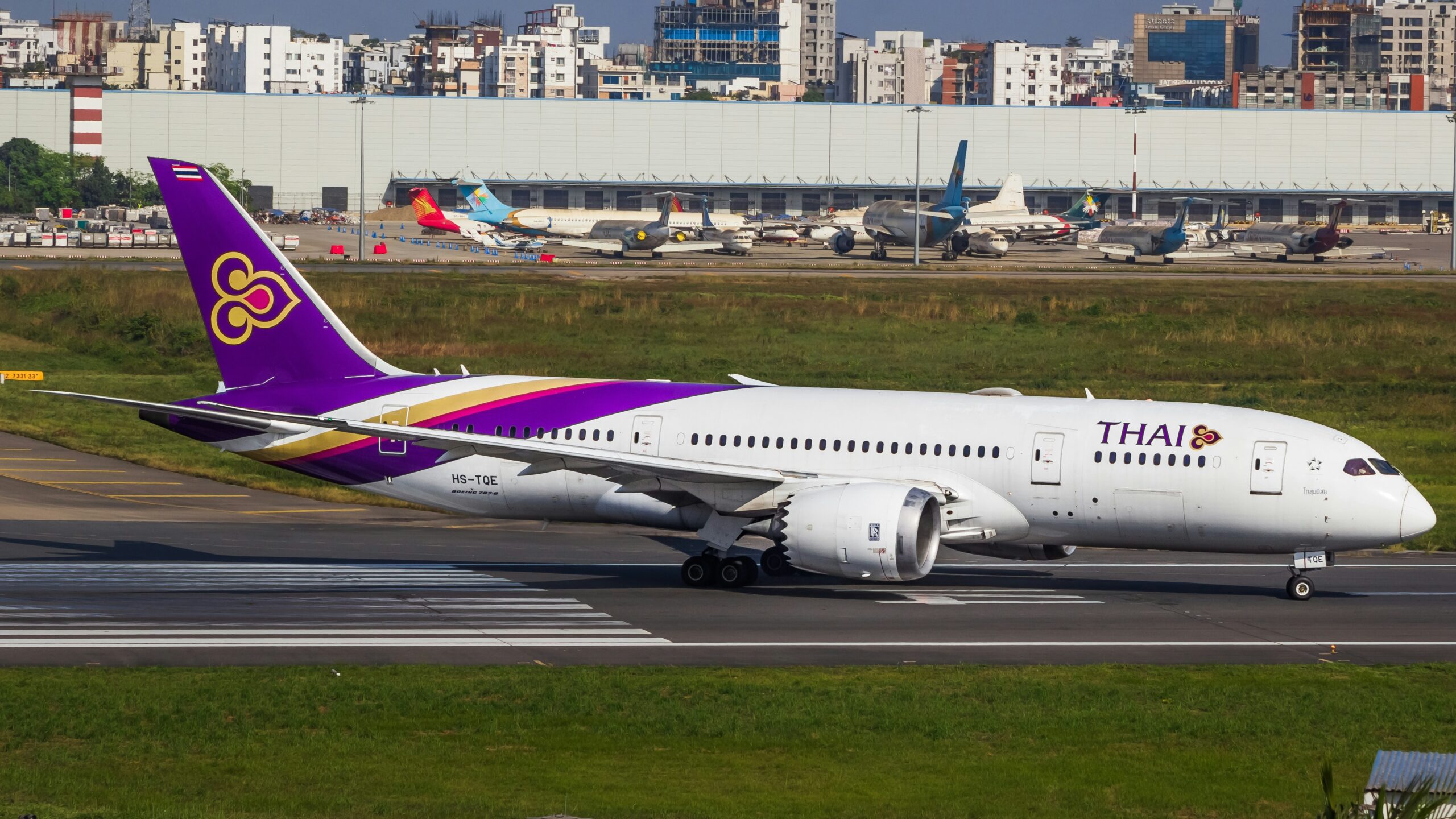 Thai Airways aircraft in flight