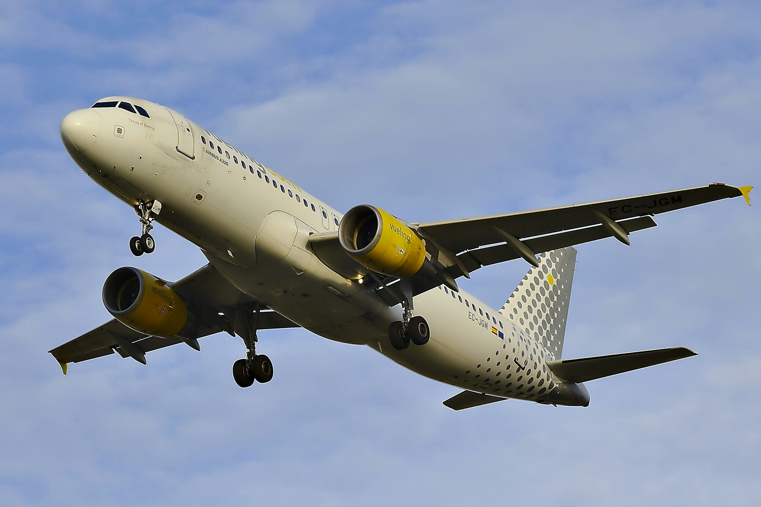 Vueling aircraft in flight