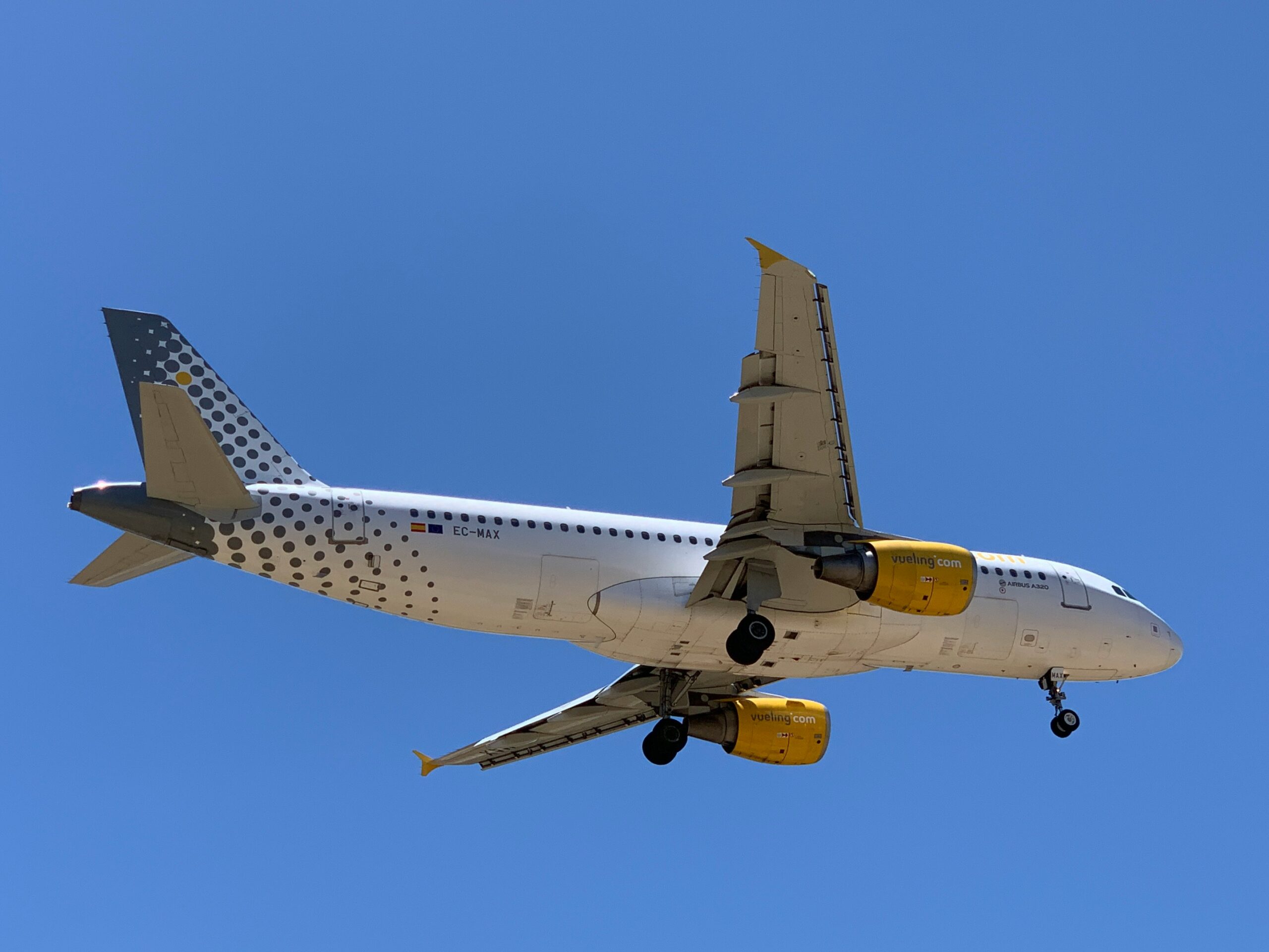 Vueling aircraft in flight