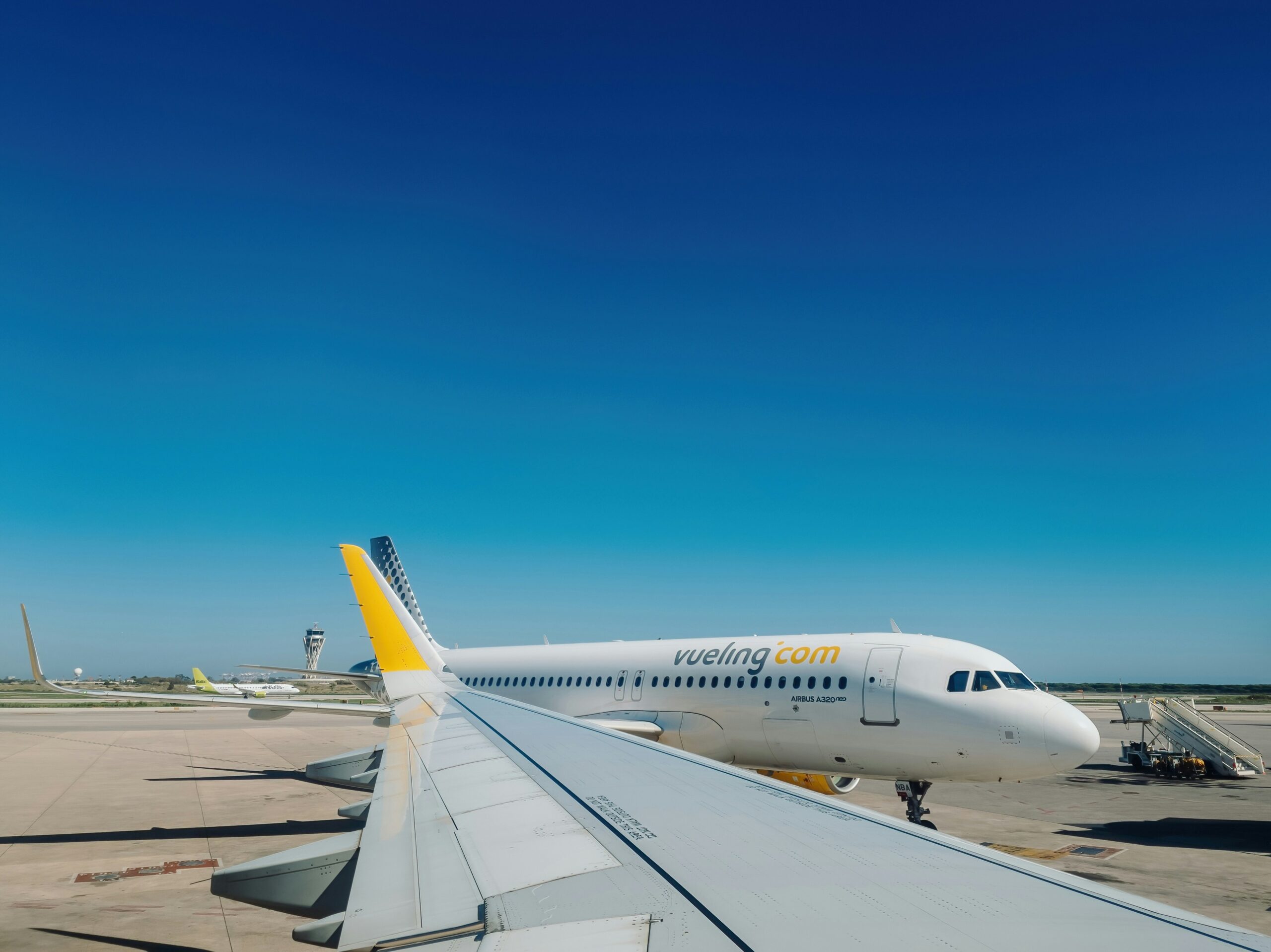 Vueling aircraft in flight