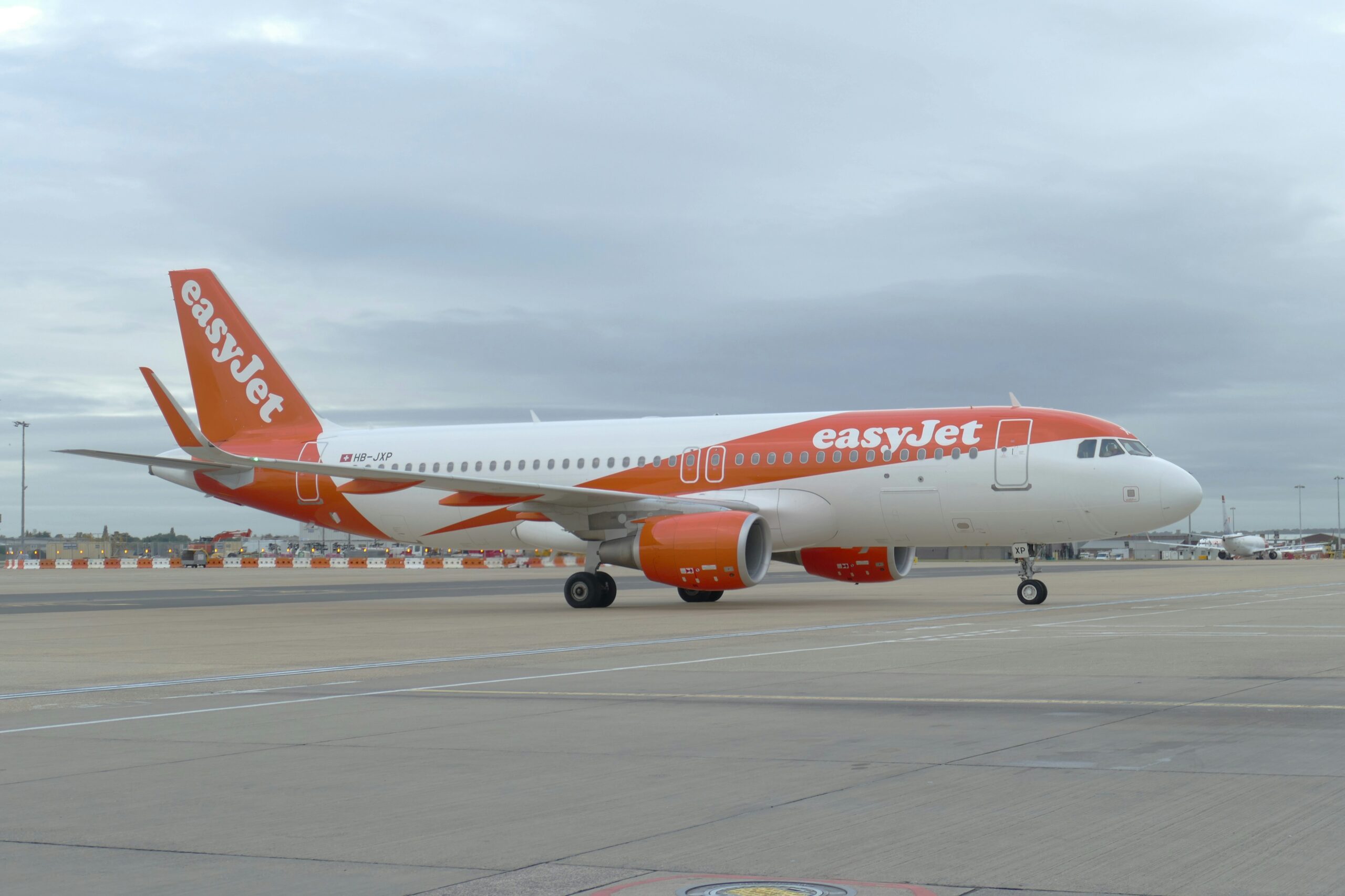 EasyJet aircraft on runway
